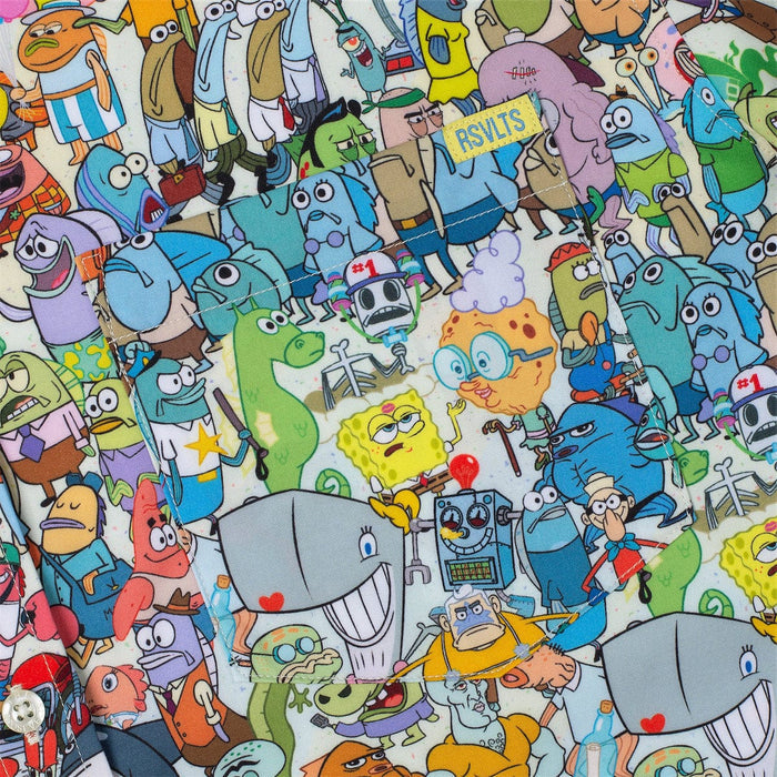 RSVLTS Nickelodeon Short Sleeve Shirt Spongebob "Welcome to Bikini Bottom" – KUNUFLEX Short Sleeve Shirt Spongebob "Welcome to Bikini Bottom" – KUNUFLEX Short Sleeve Shirt