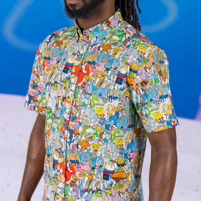 RSVLTS Nickelodeon Short Sleeve Shirt Spongebob "Welcome to Bikini Bottom" – KUNUFLEX Short Sleeve Shirt Spongebob "Welcome to Bikini Bottom" – KUNUFLEX Short Sleeve Shirt