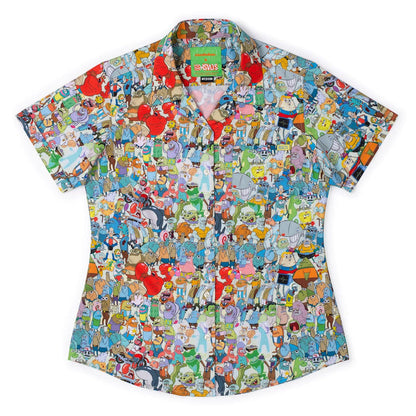 RSVLTS XS Nickelodeon Women's Short Sleeve Shirt Spongebob "Welcome to Bikini Bottom" – Women's KUNUFLEX Short Sleeve Shirt Spongebob "Welcome to Bikini Bottom" – Women's KUNUFLEX Short Sleeve Shirt