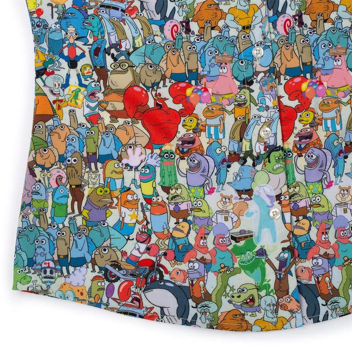 RSVLTS Nickelodeon Women's Short Sleeve Shirt Spongebob "Welcome to Bikini Bottom" – Women's KUNUFLEX Short Sleeve Shirt Spongebob "Welcome to Bikini Bottom" – Women's KUNUFLEX Short Sleeve Shirt