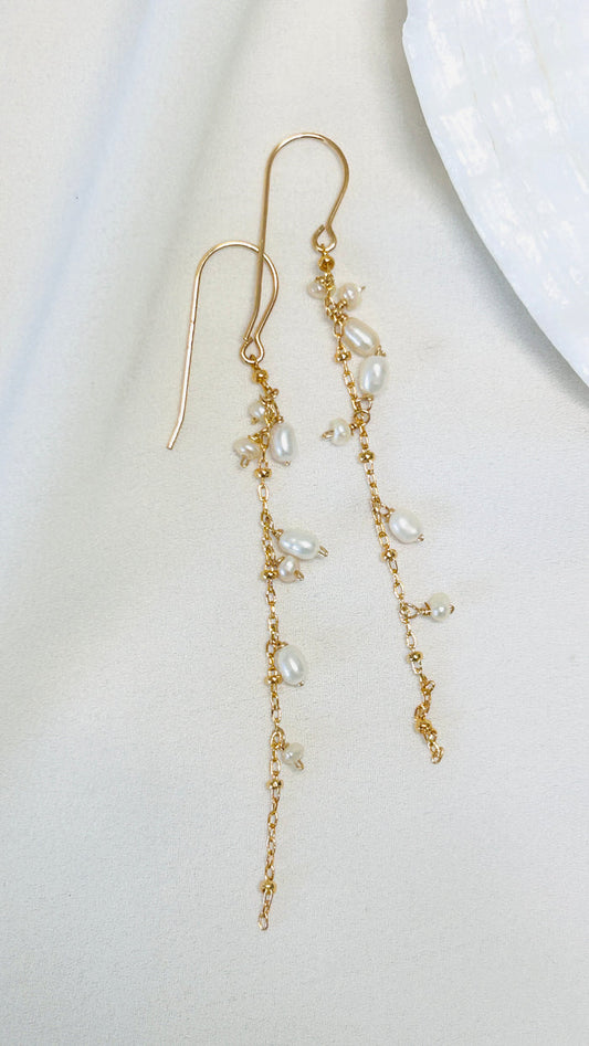 Sprinkle earrings - Freshwater keshi