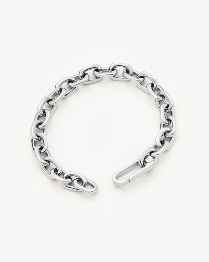 Square Paperclip Chain Bracelet | Platinum Plated Bracelets Missoma