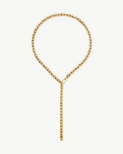 Square Paperclip Chain Necklace | 18k Gold Plated Necklaces Missoma