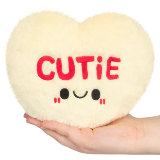 Squishable Snackers 7 Inch Candy Heart CUTIE Yellow Plush Toy
