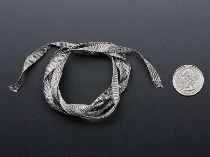 Stainless Steel Conductive Ribbon - 5mm wide 1 meter long [discontinued] by The Pi Hut - The Pi Hut