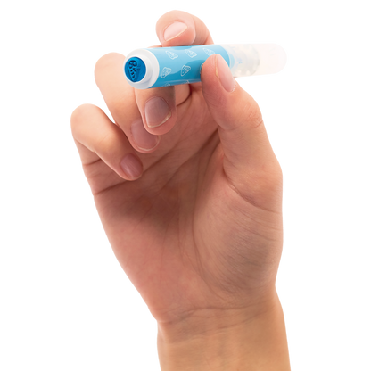 Hand holding ice cream stamp end from Stampables Double-Ended Stamp & Brush Markers