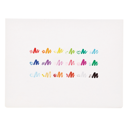 Stamp and marker swatches from Stampables Double-Ended Stamp & Brush Markers