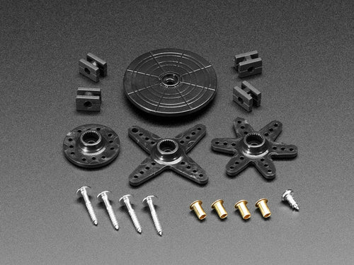 Standard Servo Arm and Horn Set - 25 Spline by The Pi Hut - The Pi Hut