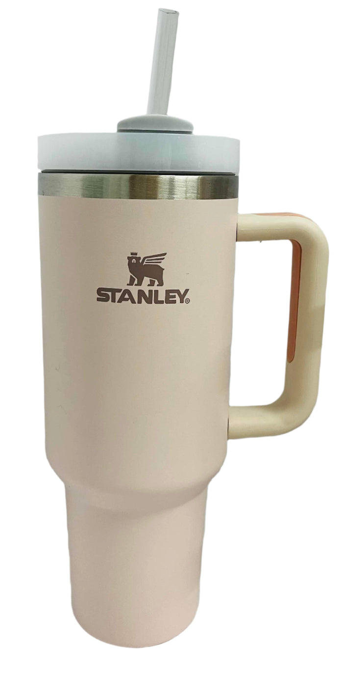 Stanley Quencher H2.0 FlowState Stainless Steel Vacuum Insulated Tumbler With Lid And Straw Rose Quartz 40oz