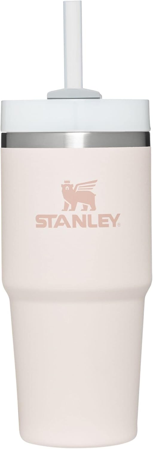 Stanley Quencher H2.0 FlowState Stainless Steel Vacuum Insulated Tumbler With Lid And Straw Rose Quartz 14oz