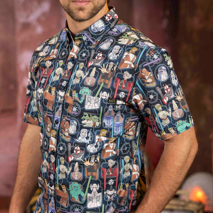 RSVLTS Star Wars Short Sleeve Shirt Star Wars™ "Clone Wars Crew" – KUNUFLEX Short Sleeve Shirt Star Wars™ "Clone Wars Crew" – KUNUFLEX Short Sleeve Shirt