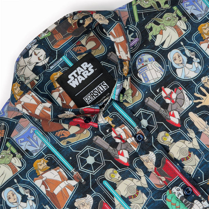 RSVLTS Star Wars Short Sleeve Shirt Star Wars™ "Clone Wars Crew" – KUNUFLEX Short Sleeve Shirt Star Wars™ "Clone Wars Crew" – KUNUFLEX Short Sleeve Shirt