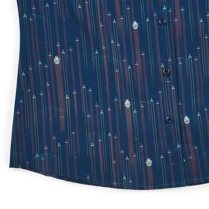 RSVLTS Star Wars Women's Short Sleeve Shirt Star Wars™ "Fleet in Formation" – Women's KUNUFLEX Short Sleeve Shirt Star Wars™ "Fleet in Formation" – Women's KUNUFLEX Short Sleeve Shirt