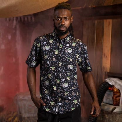 RSVLTS Star Wars Short Sleeve Shirt Star Wars™ "Frik 'n' Grogu" – KUNUFLEX Short Sleeve Shirt Star Wars™ "Frik 'n' Grogu" – KUNUFLEX Short Sleeve Shirt