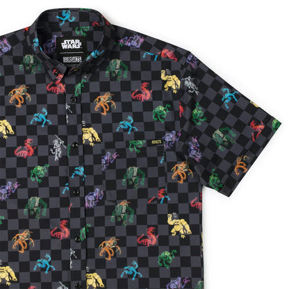RSVLTS XS Star Wars Short Sleeve Shirt Star Wars™ "Holochess" –  KUNUFLEX Short Sleeve Shirt Star Wars™ "Holochess" –  KUNUFLEX Short Sleeve Shirt