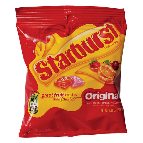 Starburst Original Fruit Chews Peg Bag - 12 Count