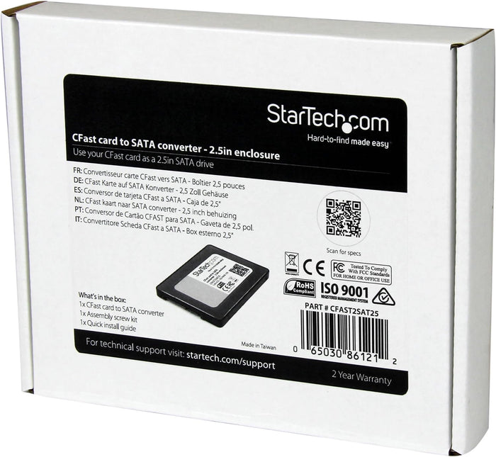 StarTech.com CFast Card to SATA Adapter with 2.5in Housing CFAST2SAT25