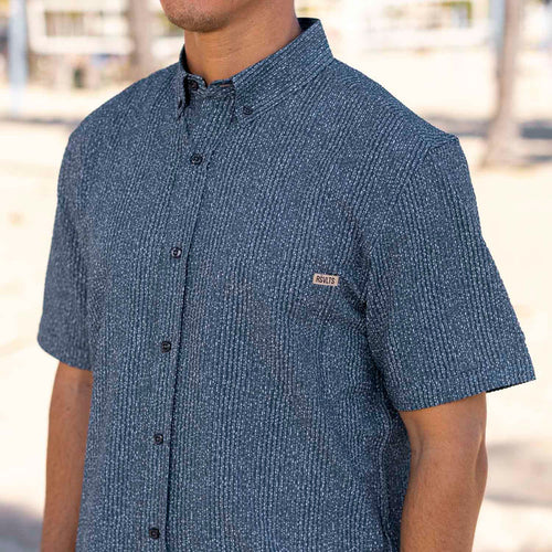 RSVLTS RSVLTS Short Sleeve Shirt Static – Stretch Seersucker Short Sleeve Shirt Static – Stretch Seersucker Short Sleeve Shirt