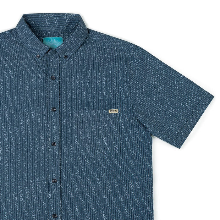 RSVLTS XS RSVLTS Short Sleeve Shirt Static – Stretch Seersucker Short Sleeve Shirt Static – Stretch Seersucker Short Sleeve Shirt