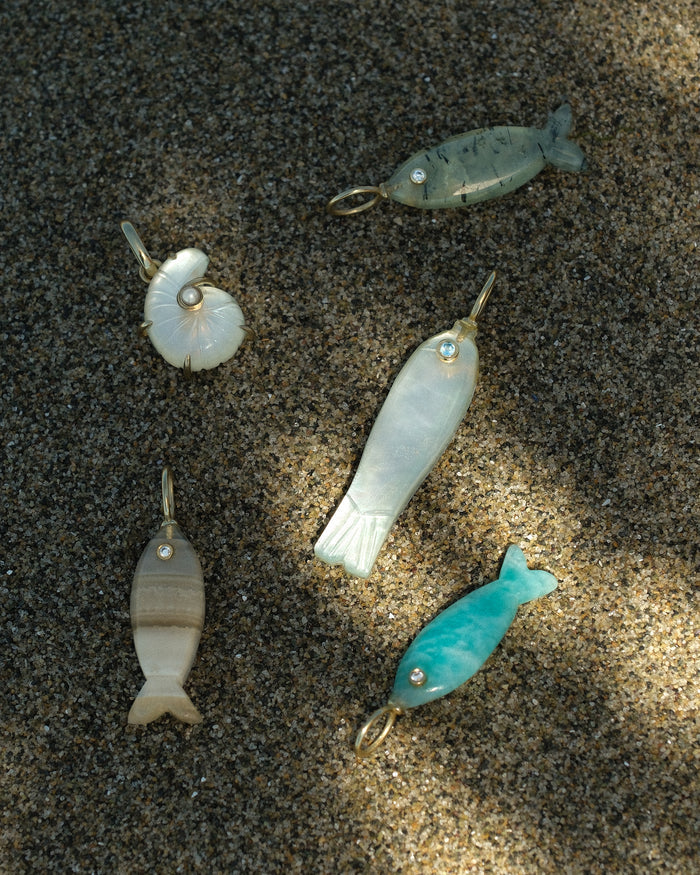 Stone Fish Pendant