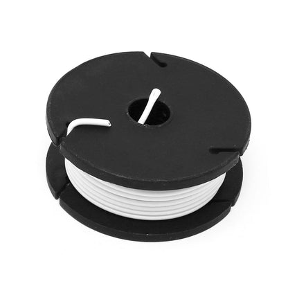 Stranded-Core Wire Spool - 25ft - 22AWG - White by The Pi Hut - The Pi Hut