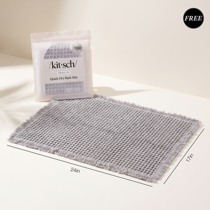 Kitsch Quick-Dry Bath Mat included free with Summer Welcome Kit purchase