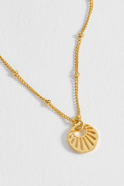 Sunburst Cutout Necklace