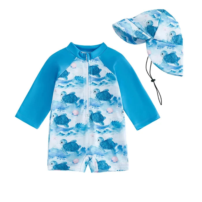 SUNNY DAYS Swimsuit with Sun Hat
