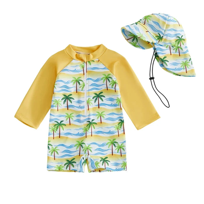SUNNY DAYS Swimsuit with Sun Hat