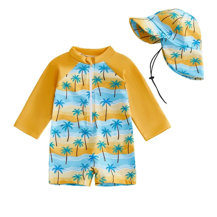 SUNNY DAYS Swimsuit with Sun Hat