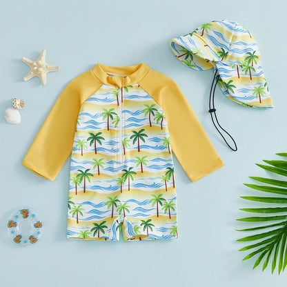 SUNNY DAYS Swimsuit with Sun Hat