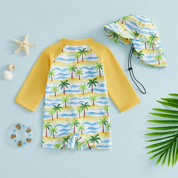 SUNNY DAYS Swimsuit with Sun Hat