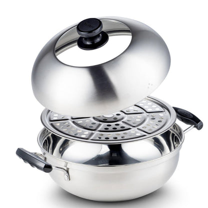 SUPOR 26CM Multi-Purpose Stainless Steel Pot - Blemished package with full warranty - ST26Y1C