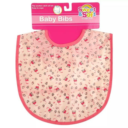 Sweet & Soft Baby Bib for Girls - 7450037628013 Pie's Variety Store