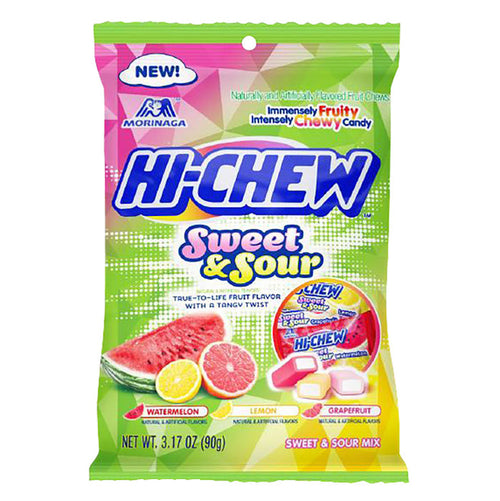 Sweet & Sour Hi Chew Mix 3.17oz Peg Bag - 6ct