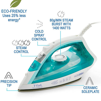 T-FAL Eco Master Steam Iron - Blemished package with full warranty - FV1742