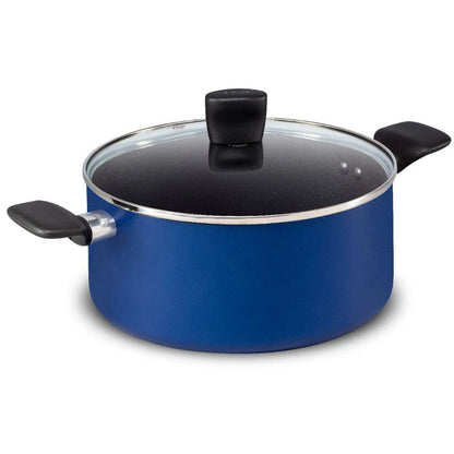 T-FAL Essentials 8pc Cookware Set Blue - B474S874