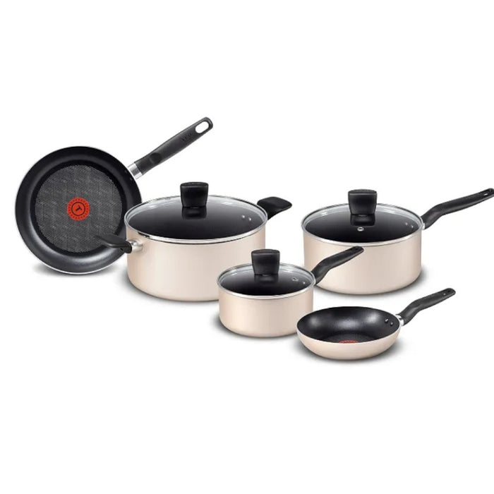T-Fal Essentials 8pc post set - Gold - B455S874