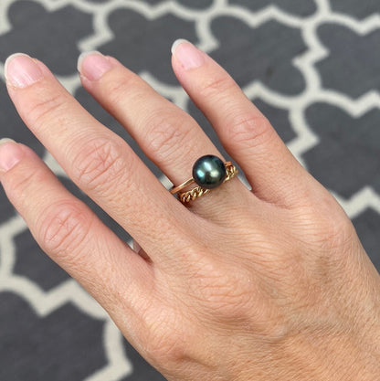 Tahitian pearl ring - 5.5