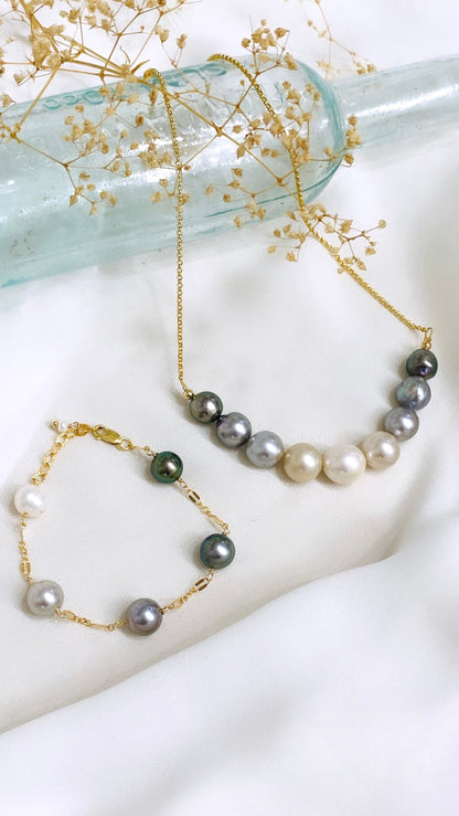 Tahitian Tin Cup pearl bracelet
