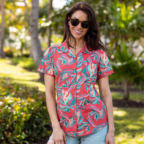 RSVLTS RSVLTS Women's Short Sleeve Shirt Tapalms – Women's KUNUFLEX Short Sleeve Shirt Tapalms – Women's KUNUFLEX Short Sleeve Shirt