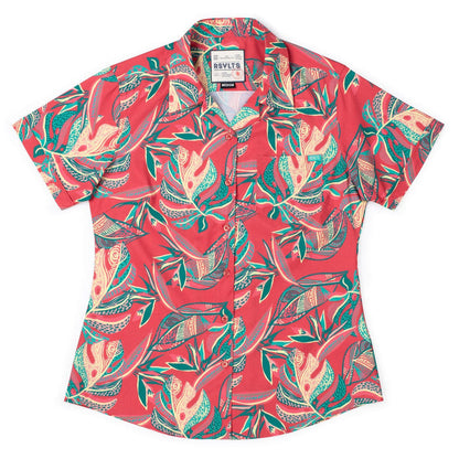 RSVLTS XS RSVLTS Women's Short Sleeve Shirt Tapalms – Women's KUNUFLEX Short Sleeve Shirt Tapalms – Women's KUNUFLEX Short Sleeve Shirt