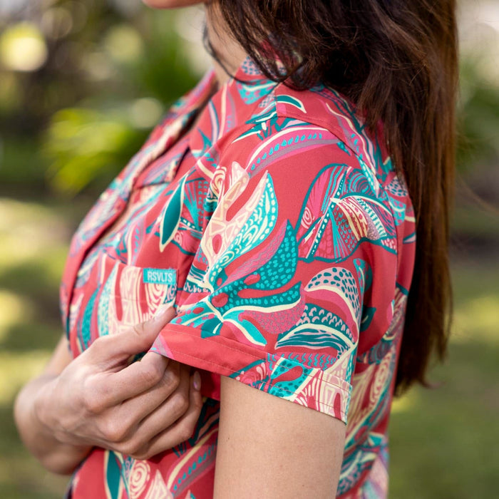 RSVLTS RSVLTS Women's Short Sleeve Shirt Tapalms – Women's KUNUFLEX Short Sleeve Shirt Tapalms – Women's KUNUFLEX Short Sleeve Shirt