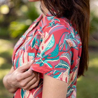 RSVLTS RSVLTS Women's Short Sleeve Shirt Tapalms – Women's KUNUFLEX Short Sleeve Shirt Tapalms – Women's KUNUFLEX Short Sleeve Shirt