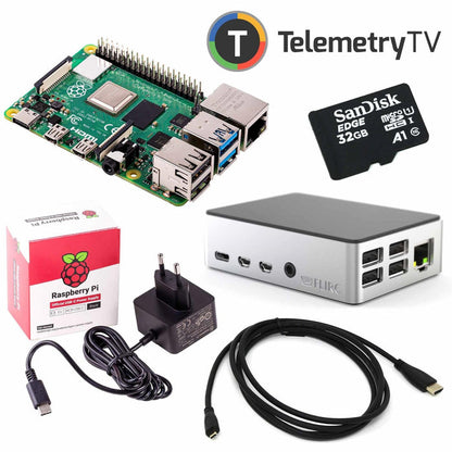 TelemetryTV Digital Signage Raspberry Pi 4 Kit [Discontinued] by TelemetryTV - The Pi Hut