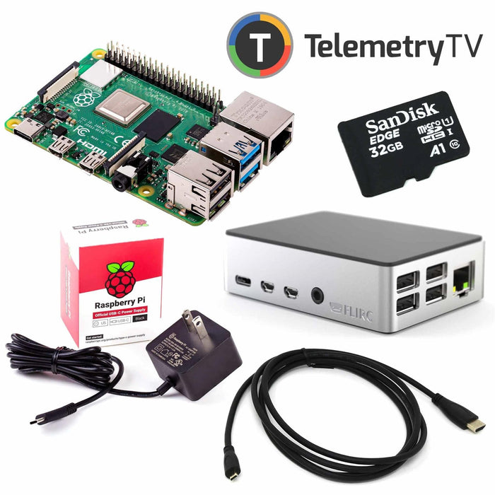 TelemetryTV Digital Signage Raspberry Pi 4 Kit [Discontinued] by TelemetryTV - The Pi Hut