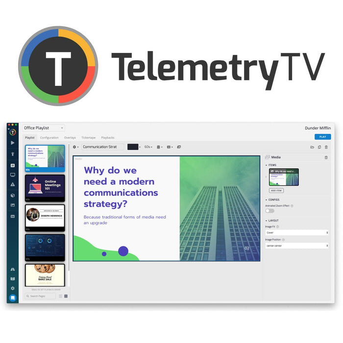 TelemetryTV Digital Signage Raspberry Pi 4 Kit [Discontinued] by TelemetryTV - The Pi Hut
