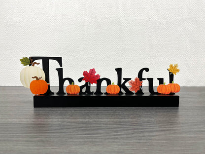Thankful Magnetic Word w/ Wood Base