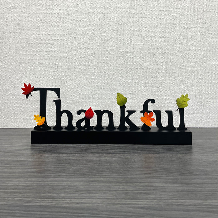 Thankful Magnetic Word w/ Wood Base