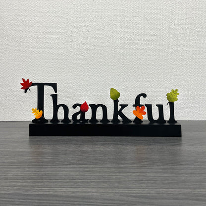 Thankful Magnetic Word w/ Wood Base